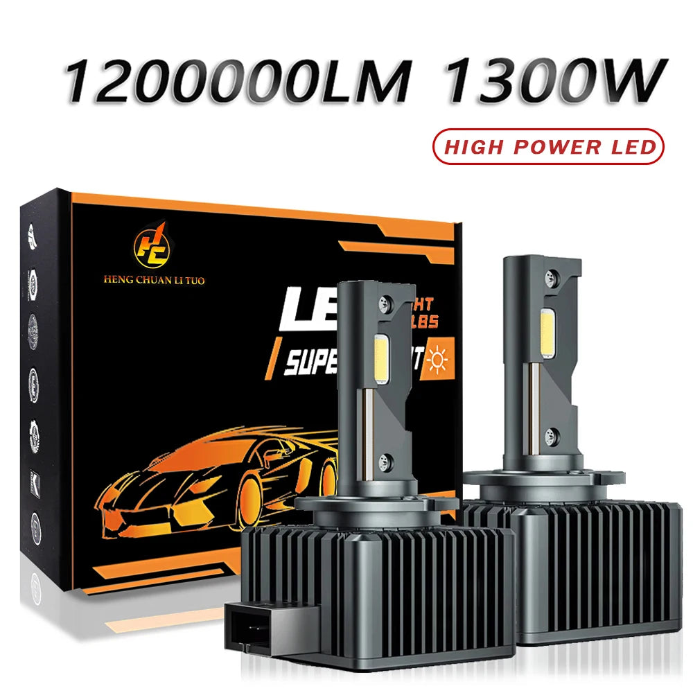 1200000LM 1300W D1S D3S LED Headlight D Series D2S D4S D1R D2R D3R D8S Plug&Play Auto Lamp