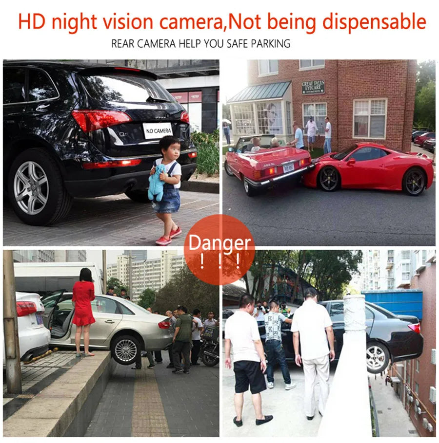 8 LEDs IP68 Car Rear View Camera Park Monitor 170 Degree Viewing Angle Mini Backup Camera