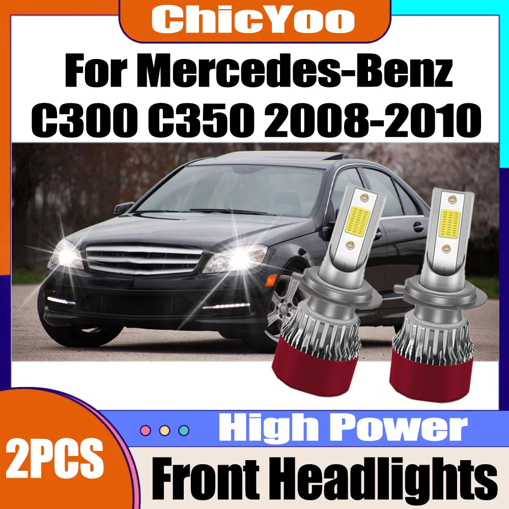 Plug and Play H7 Canbus No Error LED Headlight 30000LM 150W 6000K White 12V 24V For Merced