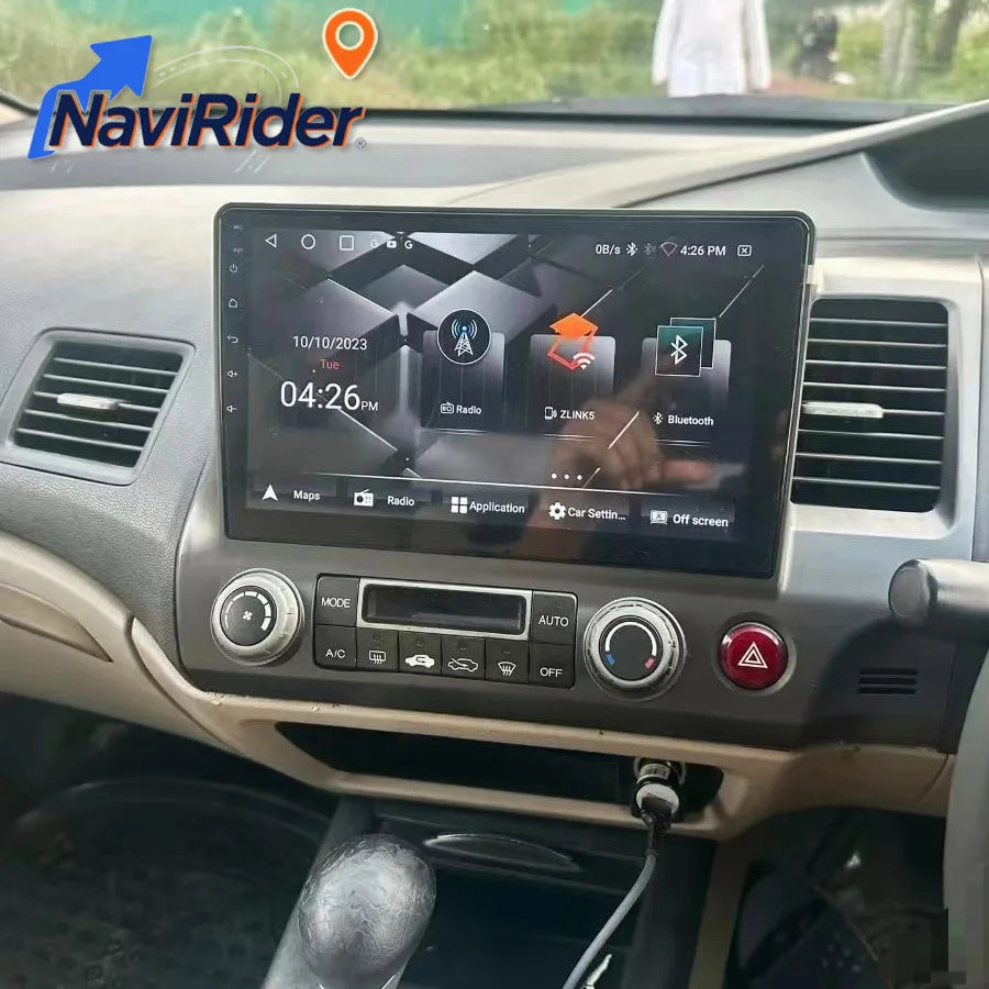 For Honda Civic 8 2005-2012 Android Screen Car Multimedia Video Player Stereo GPS Wireless