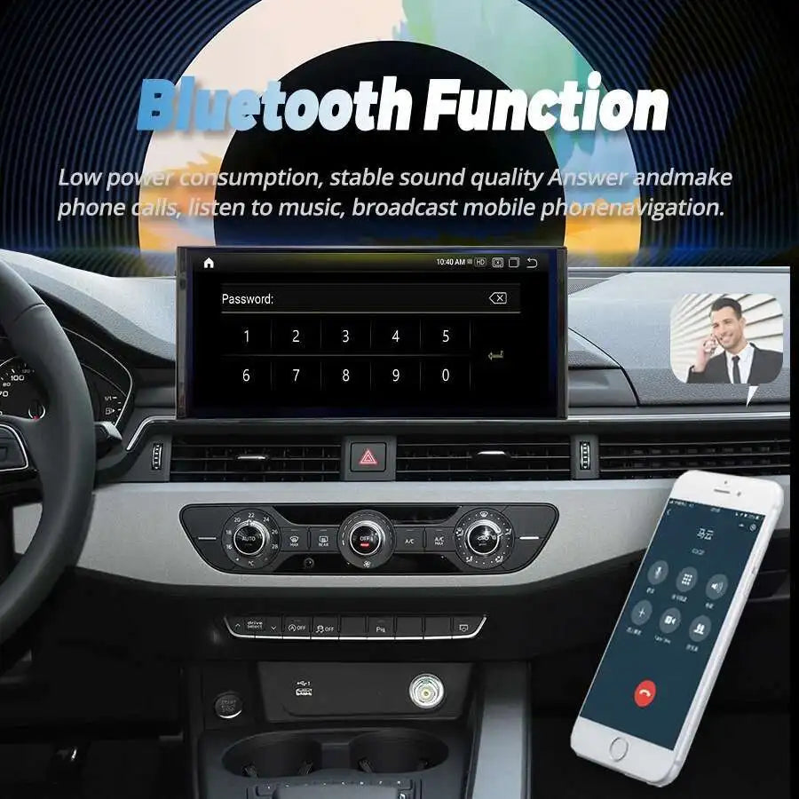 Android 13 Qualcomm 2.8GHZ For AUDI A5 A4 A4L 2017 -2020 Touch Screen Car Video Player GPS