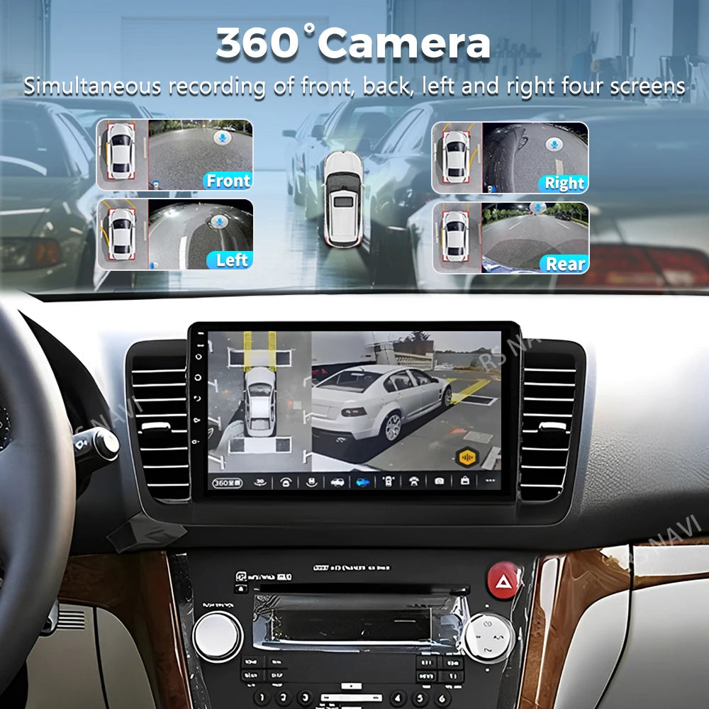 Android 16 For Subaru Legacy 4 Outback 3 2003 - 2009 RHD 2K QLED Stereo Car Radio Multimed