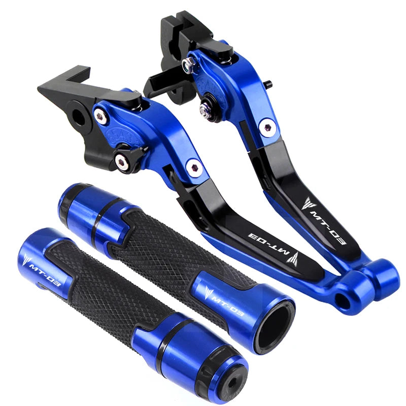 For Yamaha MT-03 MT03 2005-2014 CNC Clutch Lever Brake Lever Set Adjustable Folding Handle Lever - Automotive LED Light