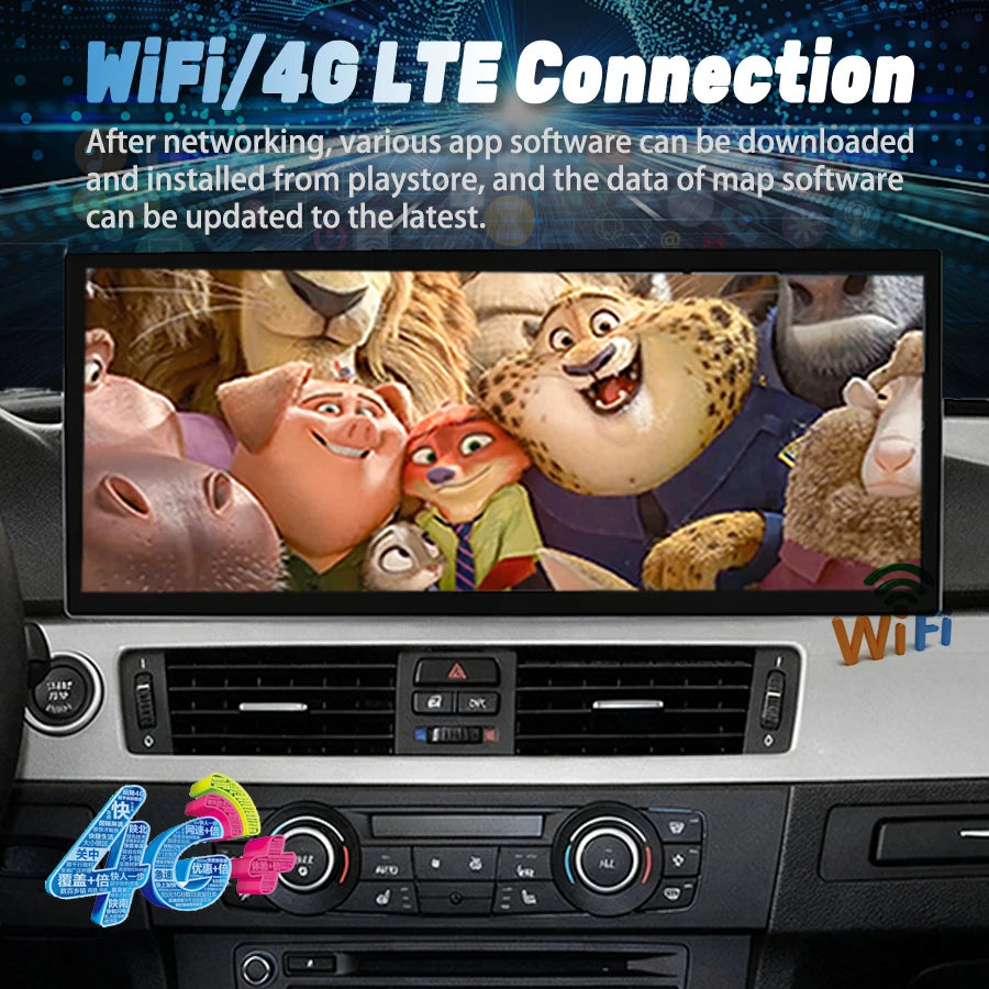 15.8inch Car Radio For BMW 3 Series 5 Series E60 E61 E90 E91 E92 E93 2004-2011 Android Mul