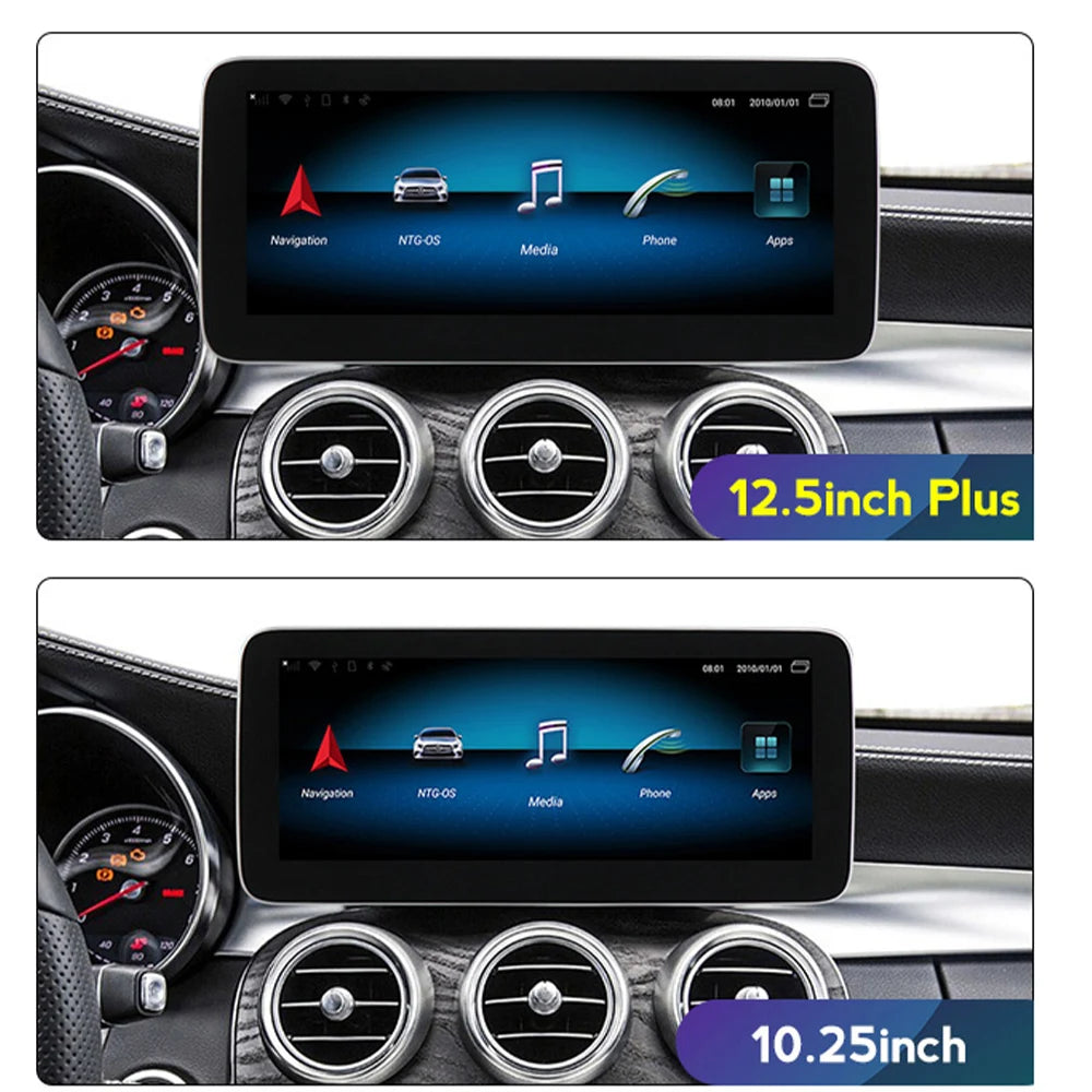 Android 13 12.3 Auto Stereo For Mercedes Benz X Class X200 X220D X250D X350D Car GPS Navig