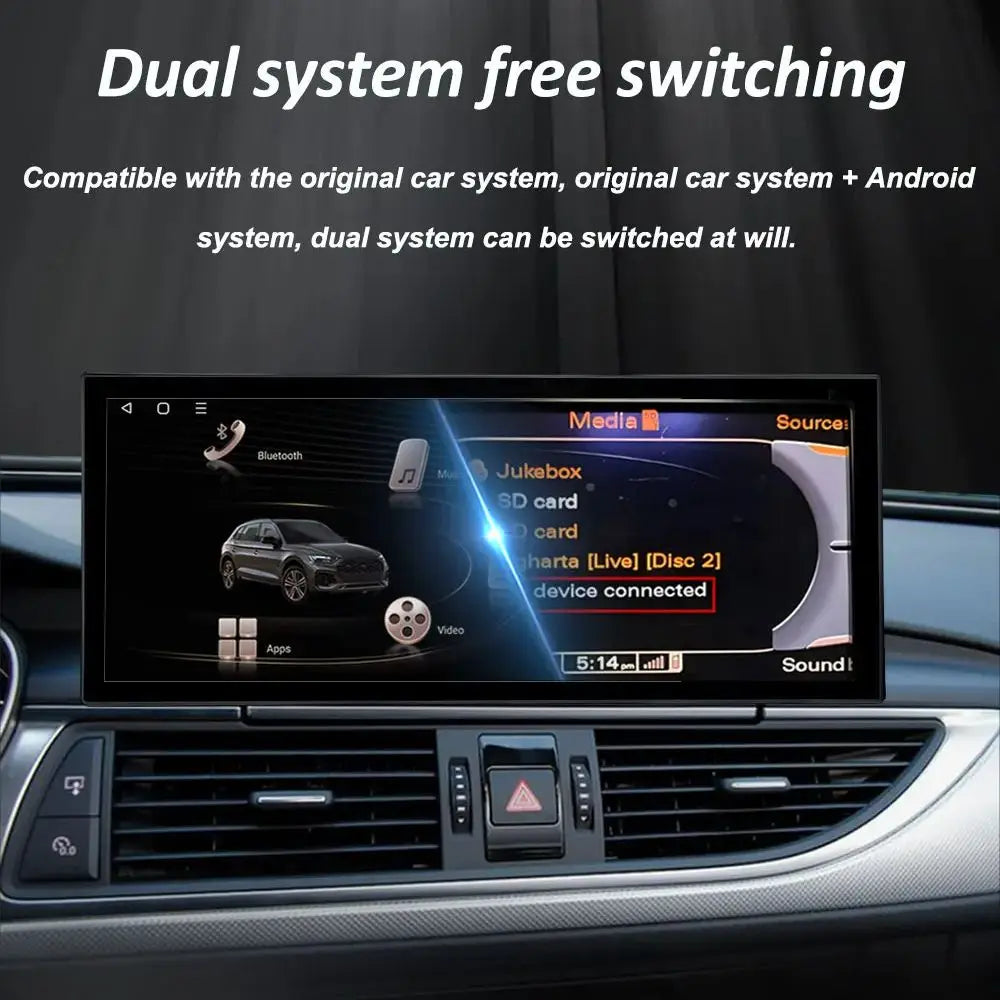 For Audi Q5L 2018 - 2019 Wireless CarPlay Navigation GPS Radio 4G WIFI Bluetooth Android 1