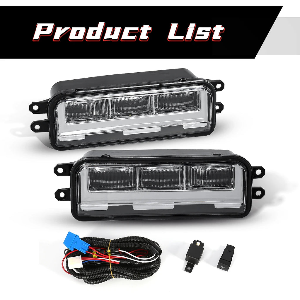 For Toyota Tacoma 2024 SR SR5 for TRD Sport PreRunner Led Fog Lights DRL Daytime Running L | AUTOKITSHOP
