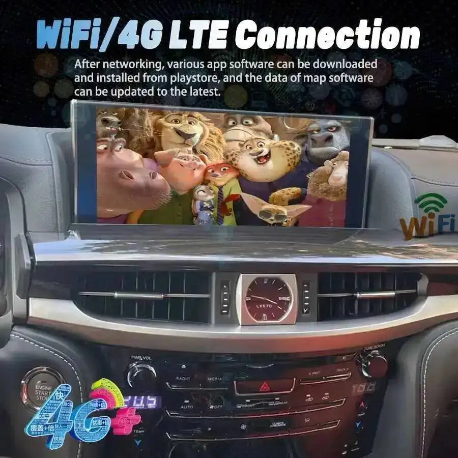 Android 15 Multimedia Video Player Carplay Navigation WIFI 4G 12.3inch Screen Head Unit Fo