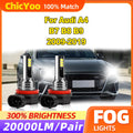60W Canbus LED Fog Lights 20000LM Super Bright Fog Lamps 6000K 12V For Audi A4 B7 B8 B9 20