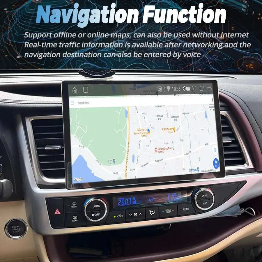 2K For Toyota Highlander Radio 2015 2016 2017 2018 Carplay Android Auto Touch Screen Navig