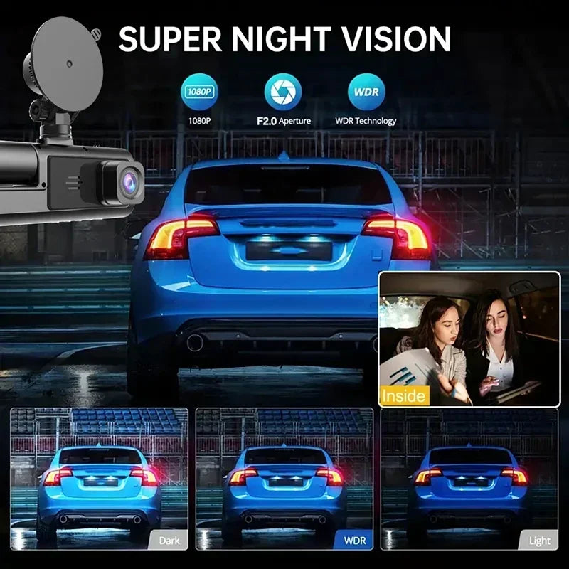 1080P Car Dvr WiFi APP 3/2Lens Dash Cam for Cars Camera for Vehicle Recorder Video Front and Rear Camera  Night Vision Dashcam