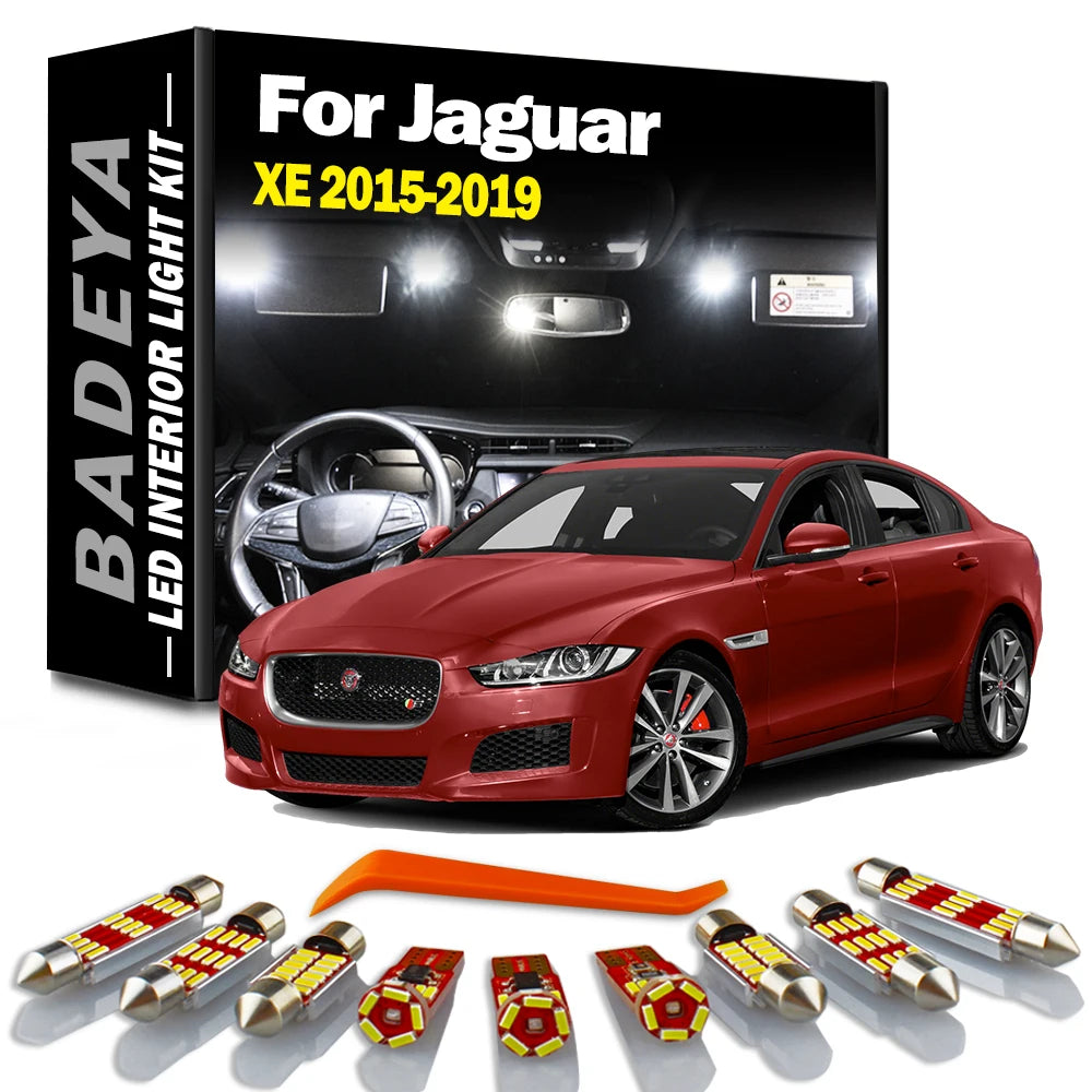 10-Piece LED Interior Light Kit for Jaguar - Canbus Error-Free Interior Bulbs