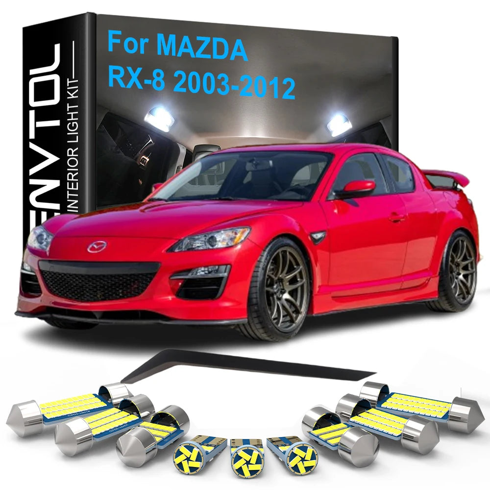 14-Piece LED Interior Light Kit for Mazda RX-8 - Canbus Error-Free Bulbs | AUTOKITSHOP