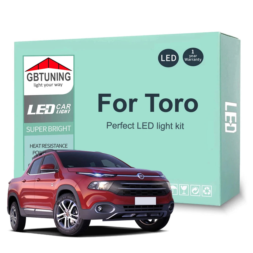 6-Piece LED Interior Light Kit for Fiat Toro - Canbus Error-Free Bulbs | AUTOKITSHOP