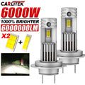 6000W Turbo H7 LED CANBUS Light Mini Head Lamp 1:1 Size Wireless H7 Car LED Headlight Bulb