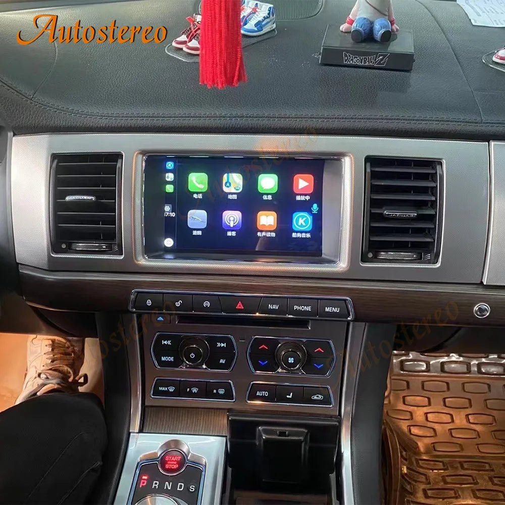 Digital AC Panel Android 14 For Jaguar XF 2004-2015 Car GPS Navigation Headunit Multimedia
