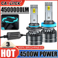 4500W 4500000LM Canbus H4 H7 H1 LED H8 H9 H11 9005 9006 9012 HB3 HB4 Car LED Headlight Aut