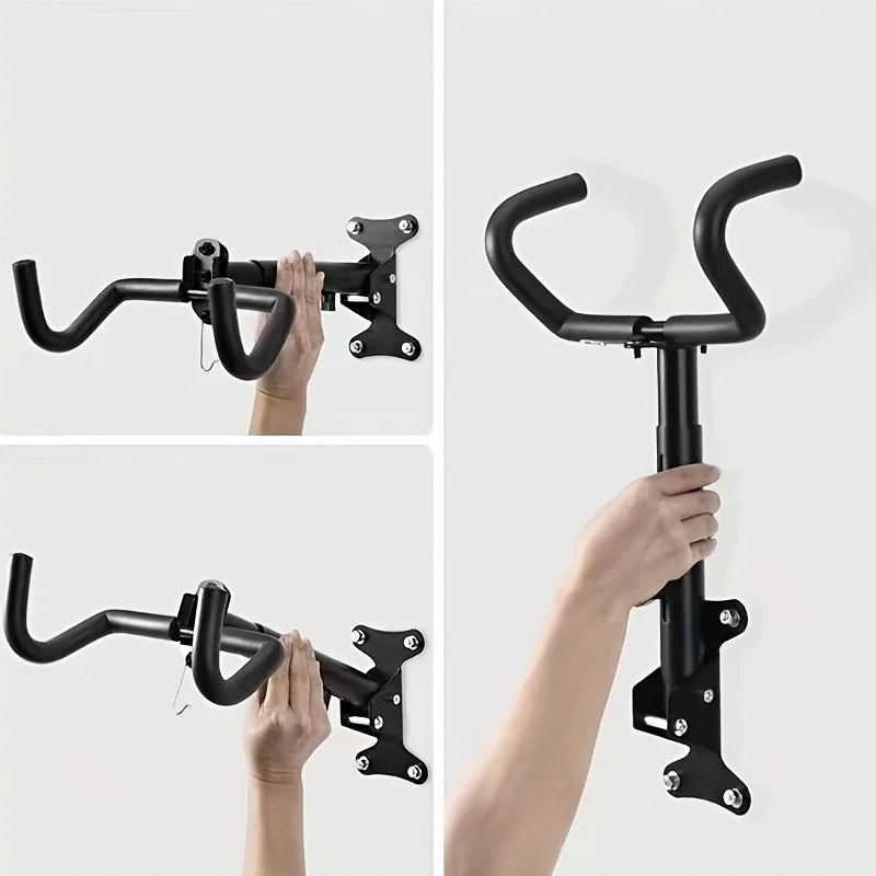 1PC Wall Beam Stretchable Stand MTB Hanging Holder Room Wall Mounted Bicycle Rack 360 Degree Rot - Automotive LED Light