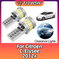 T10 W5W LED Bulbs Parking Light Dome Lamp For Citroen C-Elysee 2012 2013 2014 2015 2016 20