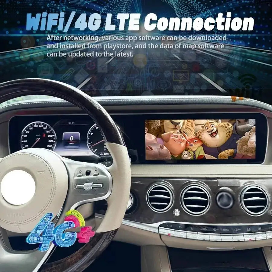 S 12.3" Car Multimedia Video Player For Mercedes Benz S-Class W222 2014-2018 Wireless Carp | AUTOKITSHOP