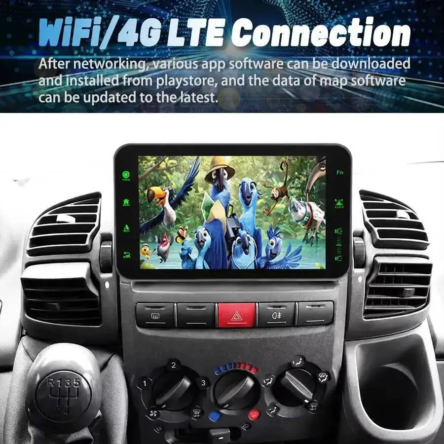 For Fiat Ducato Citroen Jumper Peugeot Boxer 2002-2006 Android 15 Car Stereo Radio Wireles | AUTOKITSHOP