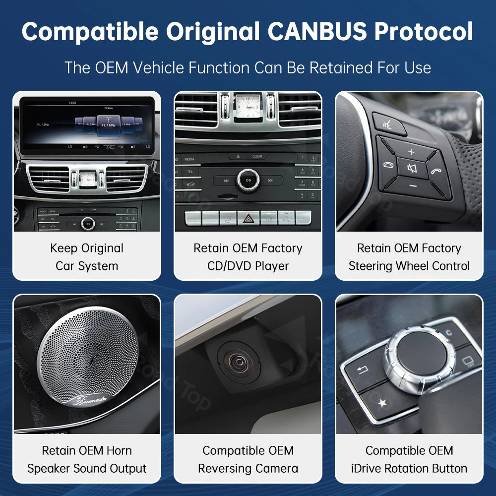 12.3'' Multimedia Display For Benz E Class W212 NTG4.0/4.5/5.0 LHD Touch Screen Wireless C | AUTOKITSHOP