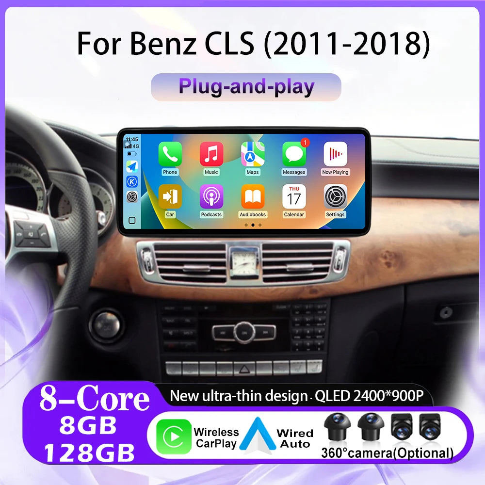 For Benz CLS 2011-2018 Car Radio Accessorie Video Multimedia Player GPS Navigation Android