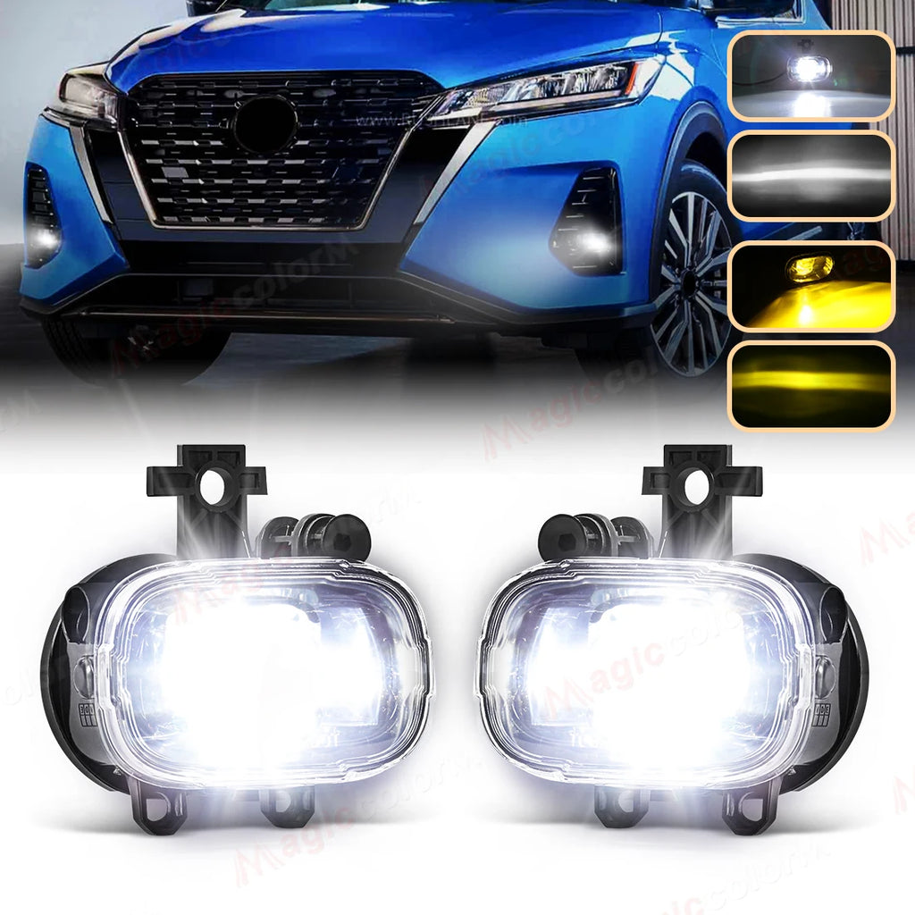 LED Fog Lamps For Nissan NAVARA NP300 X-trail Xtrail Rogue Kicks Juke F16 MK2 2020 2021 20 | AUTOKITSHOP