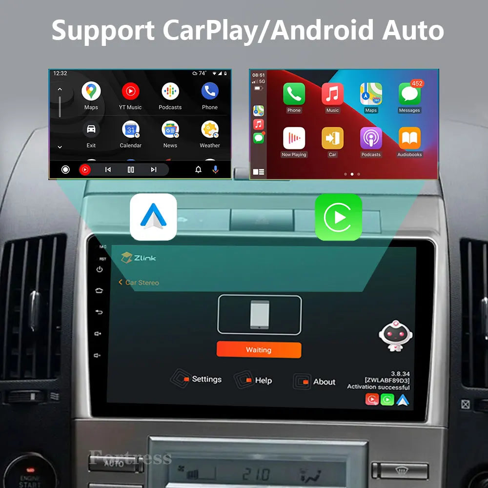 Android 16 For Toyota Corolla Verso 2004 2005 2006 - 2009 Car Radio Navigation Multimedia