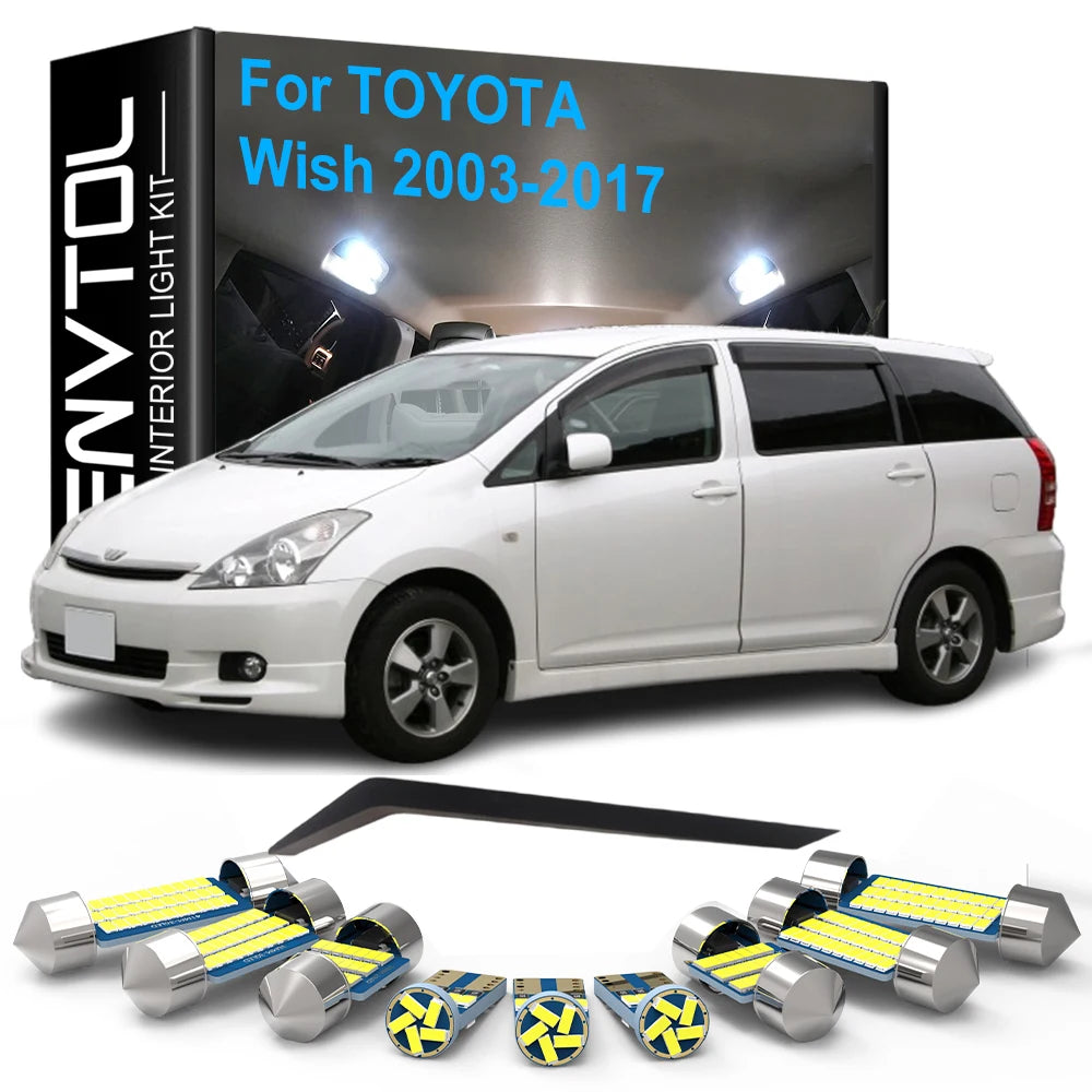 LED Interior Light Kit for Toyota Wish MPV - Canbus Error-Free Bulbs | AUTOKITSHOP