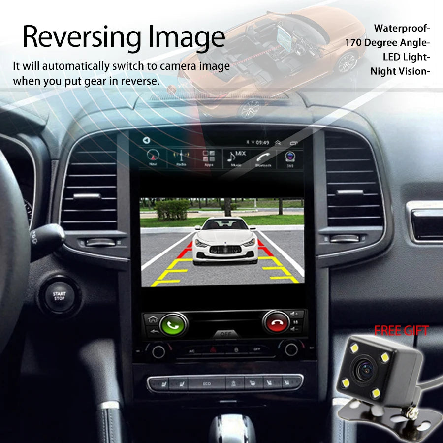2 Din Android 14 For Renault Koleos Megane 4 Samsung SM6 Talisman 2017-2019 Style Car Ster