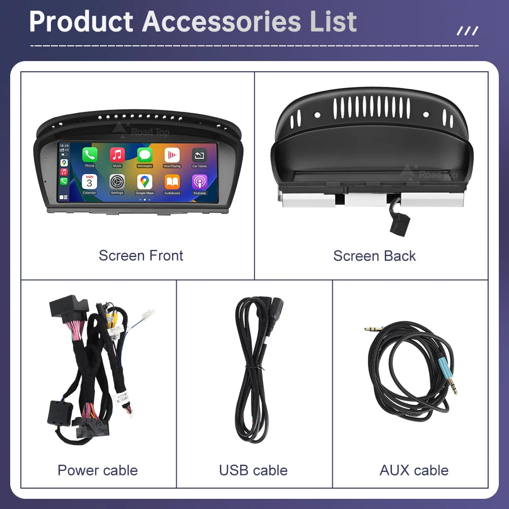 Wireless CarPlay Touch Screen For BMW 5 Series E60 E61 E63 3 Series E90 E91 E92 E93 CCC/CI | AUTOKITSHOP