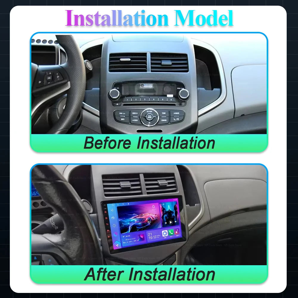Android 16 Car Radio For Chevrolet Aveo 2 Sonic T300 Multimedia Video Player Navigation St | AUTOKITSHOP