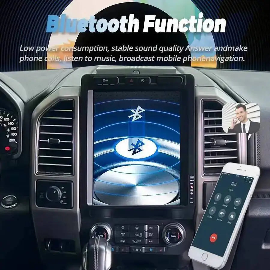 Car Radio Multimedia Video Player GPS Navigation 12.1" Android Auto Wireless Carplay For F | AUTOKITSHOP