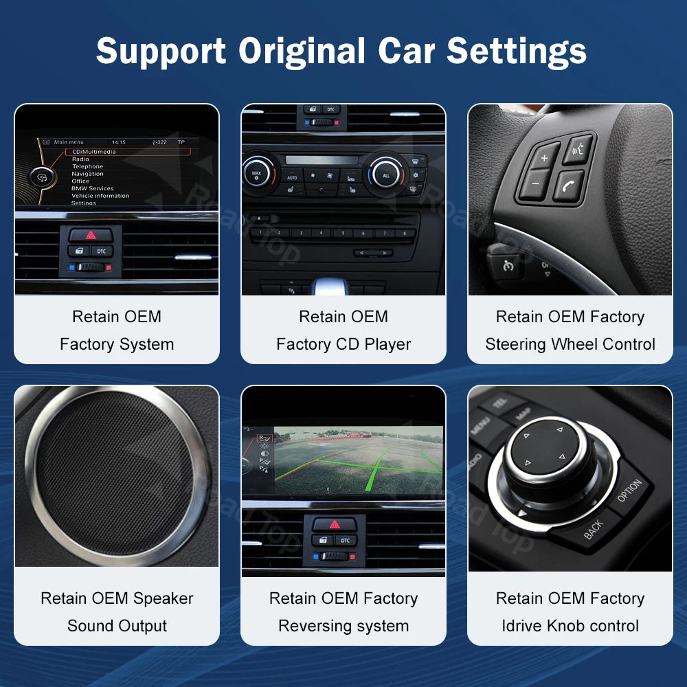 CN 12.3'' Wireless CarPlay Linux Screen For BMW Series 3 5 E60 E61 E90 E91 E92 E93 CCC CIC | AUTOKITSHOP