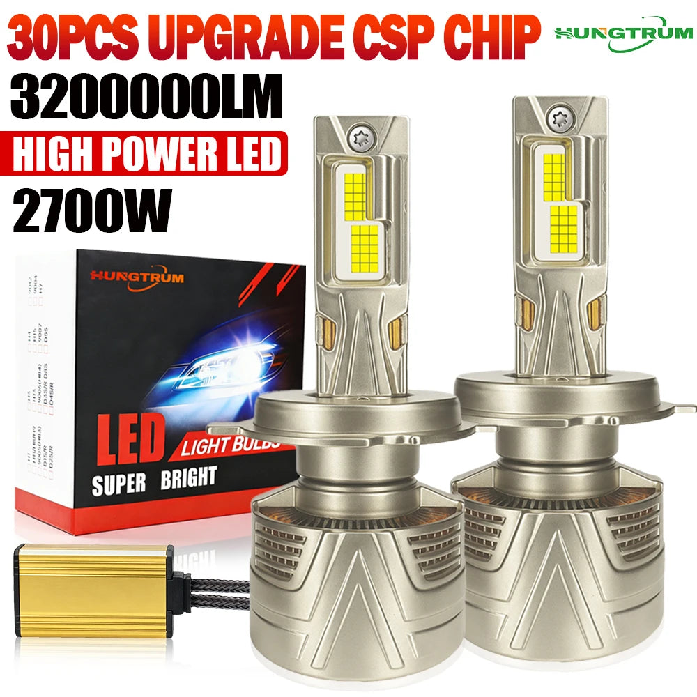 H7 H4 H1 High Power LED CANBUS Headlights Bulb 2000000LM Super Bright H11 H9 HB3 9005 HB4