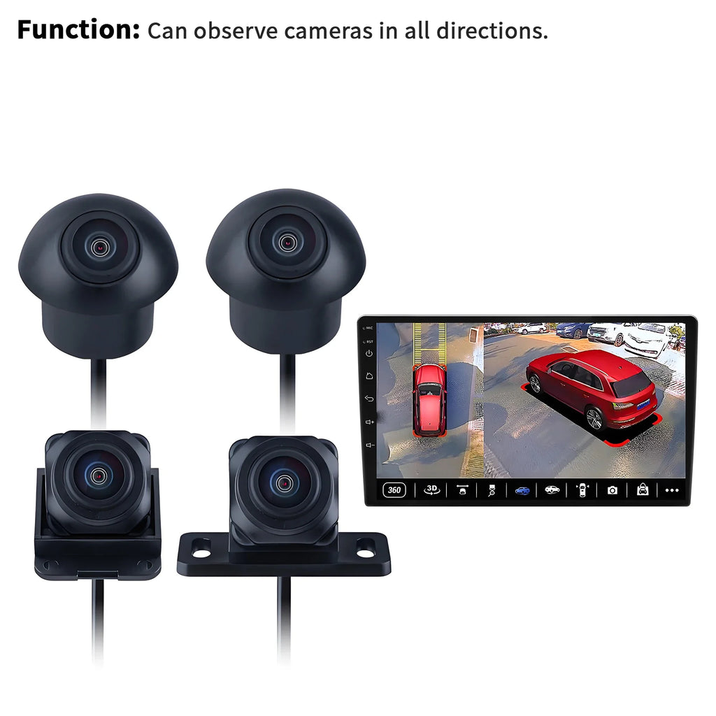 Car Radio For AHD 720P 1080P DVR And 360 Camera Built-in Sensor External Sensor TPMS