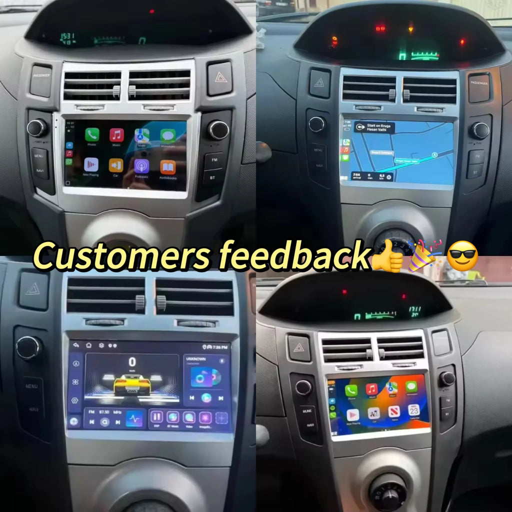 For Toyota Yaris XP90 Vitz Platz 2005-2012 Android 16 7 inch Car Radio Carplay Multimedia