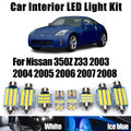 LED Interior Map Dome Light Car Ceiling Bulbs Kit Canbus For Nissan 350Z Z33 2003 2004 200