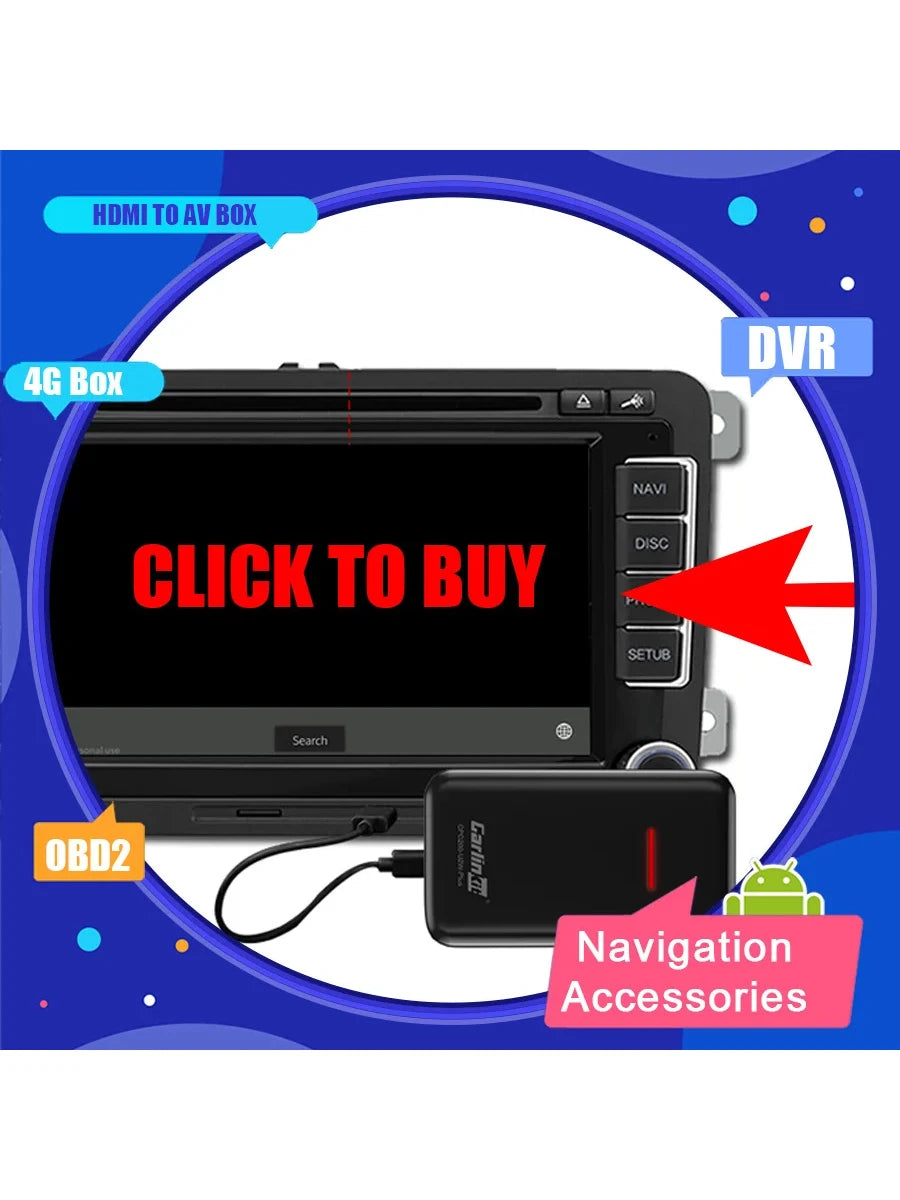Android Accessories OBD2 DAB Receiver CARPLAY USB DVR 360 CAMERA TPMS Optical Fiber Cable