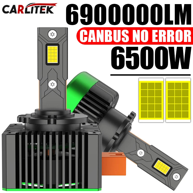D1S D3S D2S LED CANBUS Headlight 6500W Bulbs Super Bright D4S D1R D3R D2R D4R D8S Xenon Li