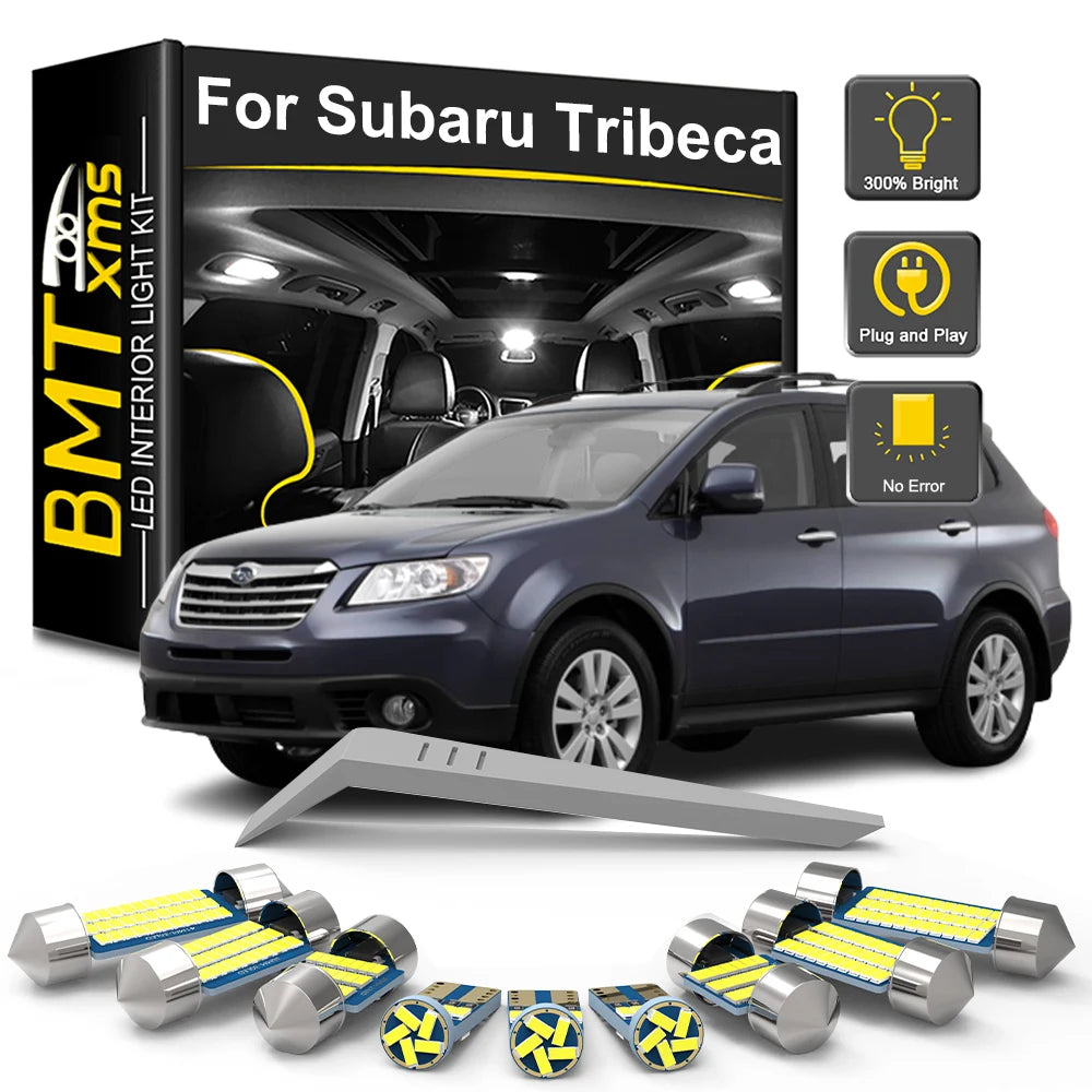 14-Piece LED Interior Light Kit for Subaru Tribeca - Canbus Error-Free Bulbs | AUTOKITSHOP