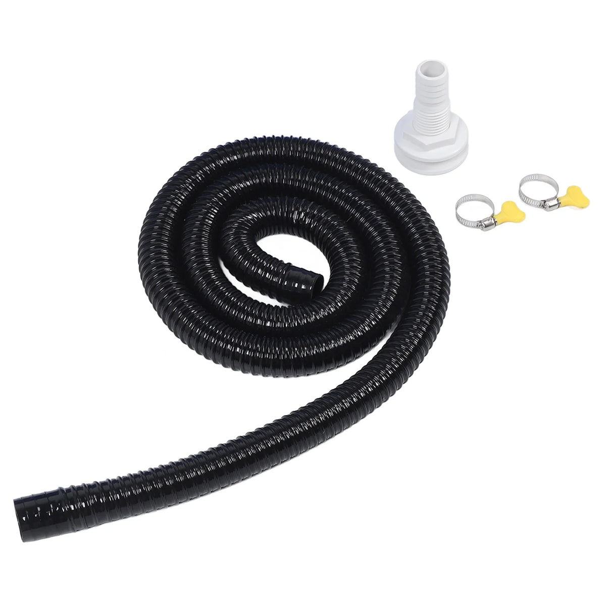 Bilge Pump Installation Kit Black 1‑1/8in Leak Proof Easy Installation Bilge Pump Hose for Bilge - Automotive LED Light