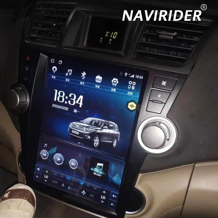 Vertical Screen DSP 12.1'' Android 15 Car Multimedia Video Player For Toyota Highlander 20