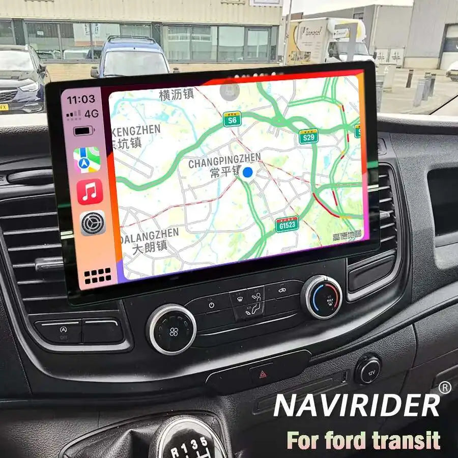 13.3Inch Screen For Ford transit Custom Van 2020 2024 Android Car Multimedia Video Player