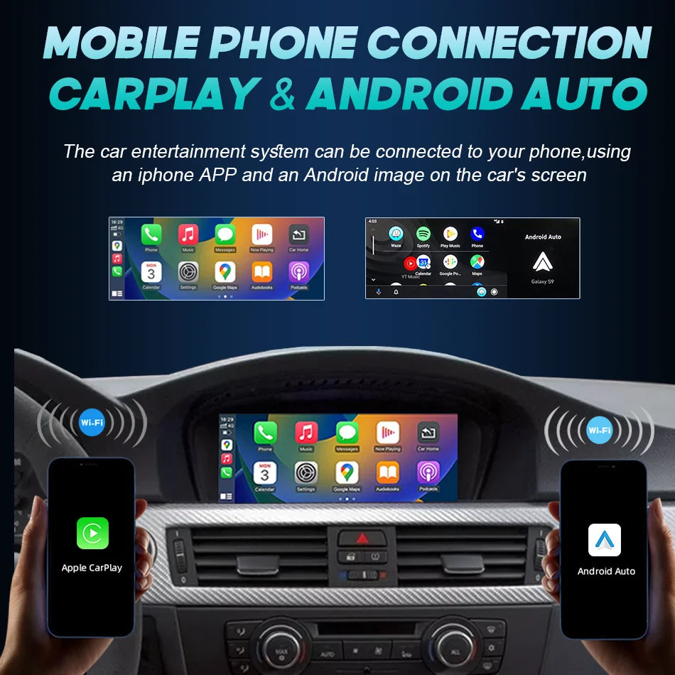 Wireless Carplay Screen For BMW 3 5 Series E90 E91 E92 E93 E60 E61 2005-2012 Car Multimedi