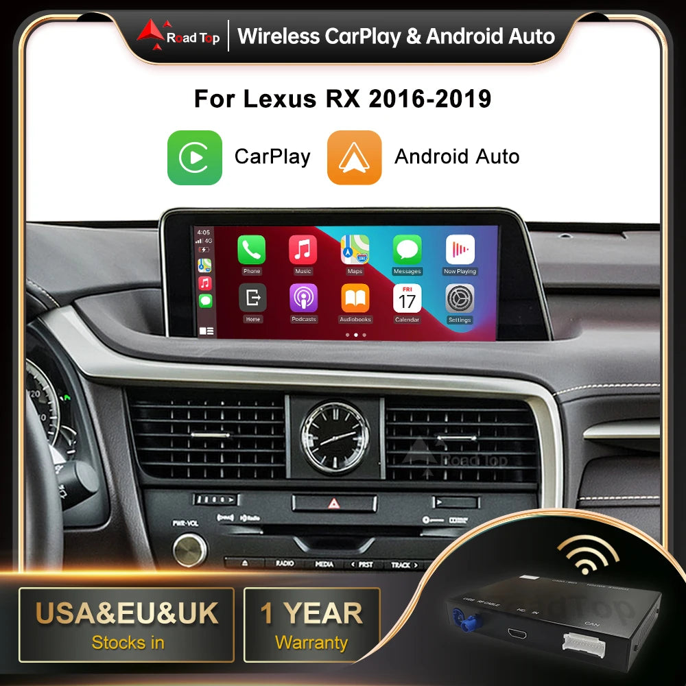 Wireless CarPlay for Lexus RX 2016-2019, with Android Auto Mirror Link AirPlay Car Play Fu