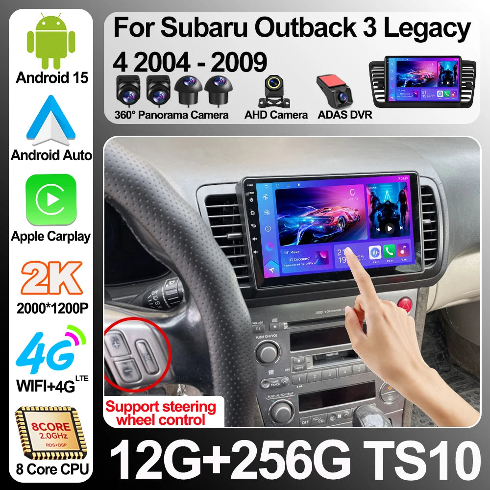 Car Multimedia Video Radio Player For Subaru Outback 3 Legacy 4 2004 2005 2007 2008 2009 W | AUTOKITSHOP