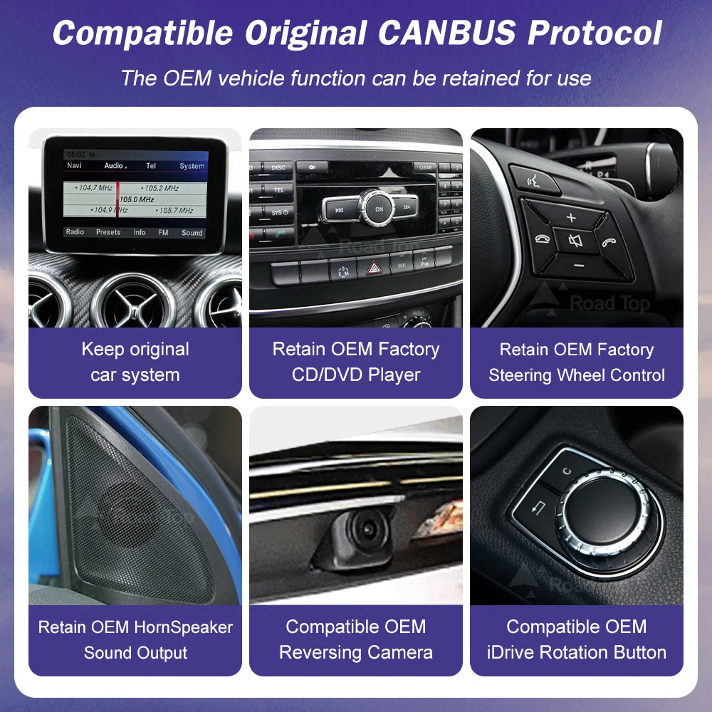 Android 13 Car Multimedia Screen for Mercedes Benz GLA CLA A/B CLASS W176 X117 X156 W463 W | AUTOKITSHOP