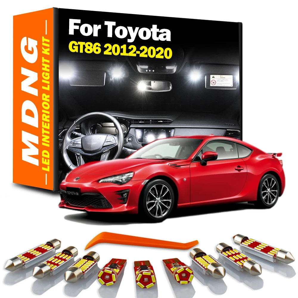 11-Piece LED Interior Light Kit for Toyota 86 GT86 - Canbus Error-Free Bulbs | AUTOKITSHOP
